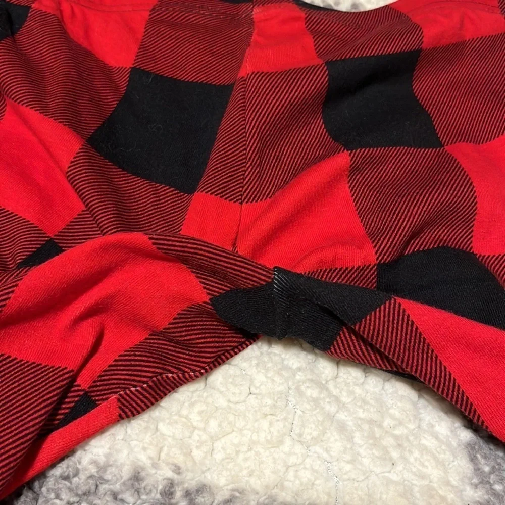 Old Navy Girls Boys Buffalo Plaid Buffalo Check Red Black Pajama Bottoms XL